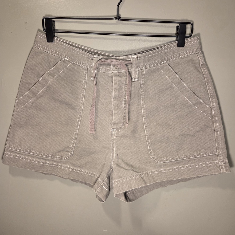 Vintage American Eagle Cargo Khakis 100% Cotton 3" Inseam Women's Size 10 Green